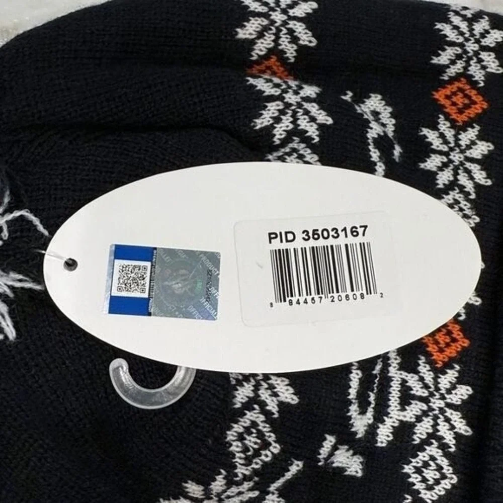 Auburn Tigers Beanie Hat Navy Blue Fair Isle Pom Knit Cap Football NEW